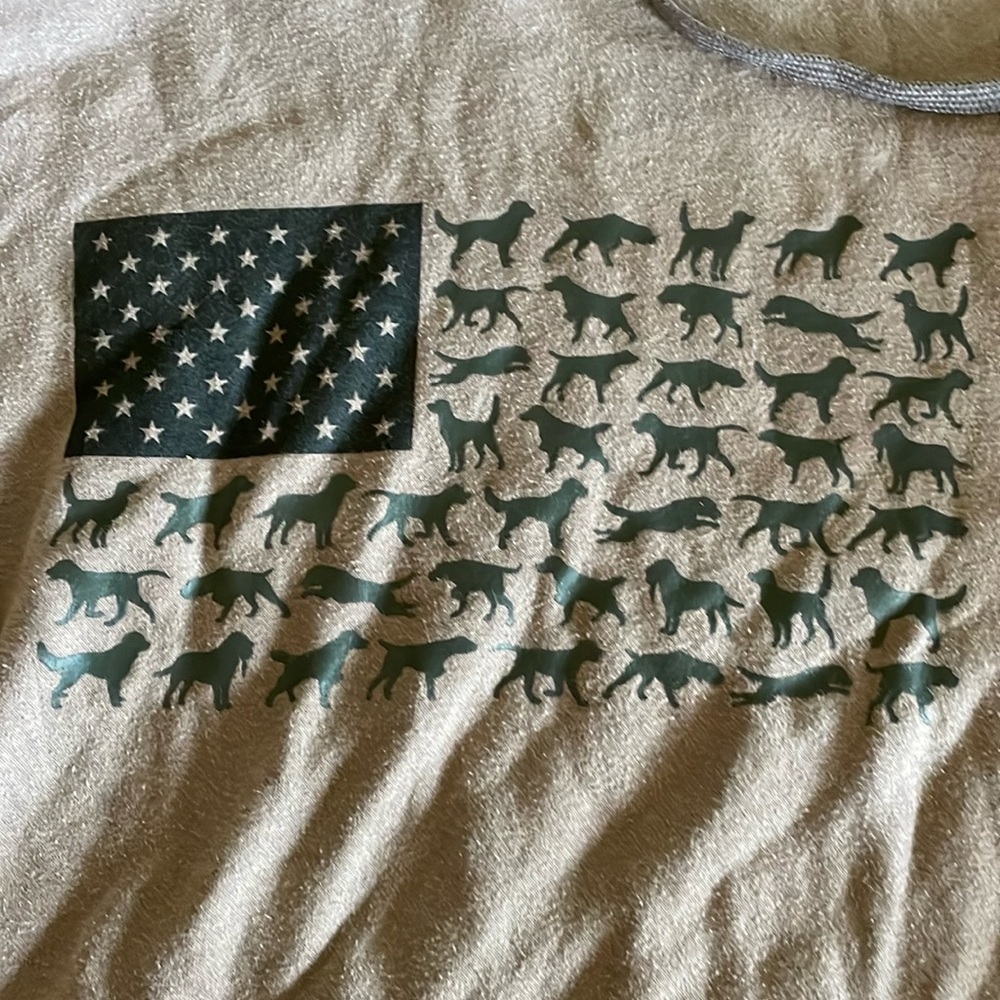 Columbia hoodie with dog flag size M